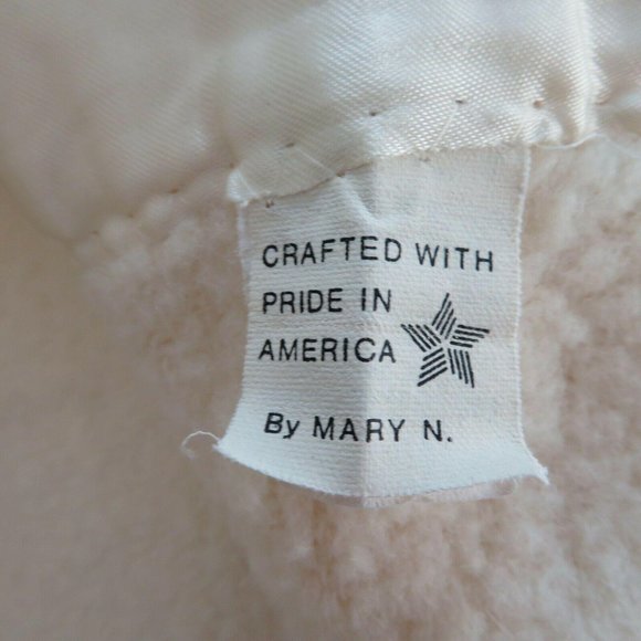 Vintage Acrylic Blanket Satin Trim Beige 86 x 64 Twin Double USA Made - Picture 3 of 11